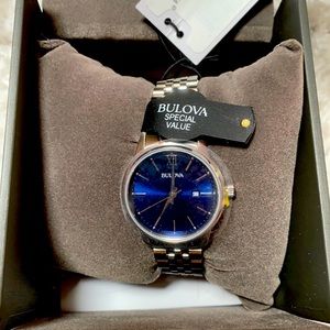 Bulova classic stainless steel watch 32mm